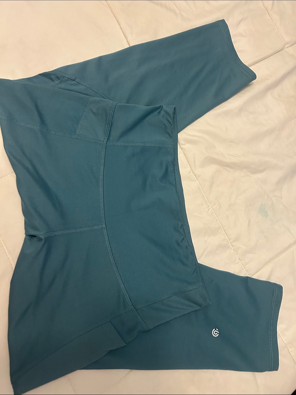 Champion Teal High-Rise Bike Shorts
